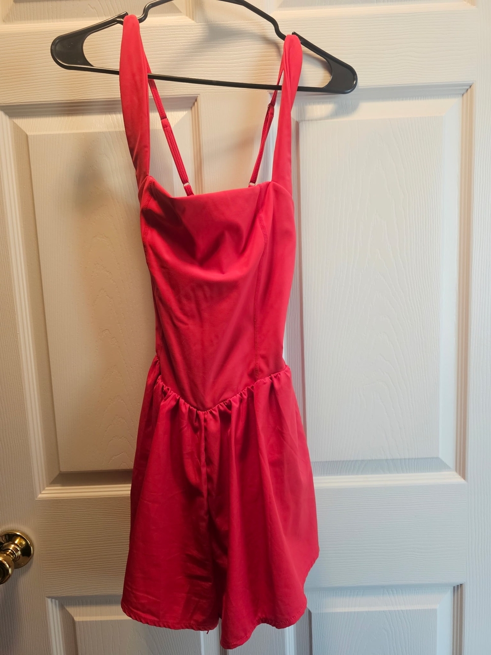 Girls Red One-Piece Romper